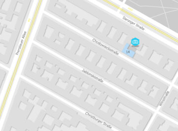 Karte mit BHKW in Chodowieckistraße 14