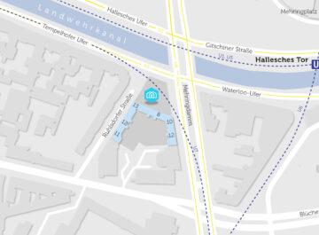 Karte mit BHKW im Mehringdamm in Kreuzberg