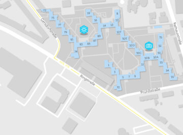 Karte mit Objekten mit Quartier-Stom in Mariendorf