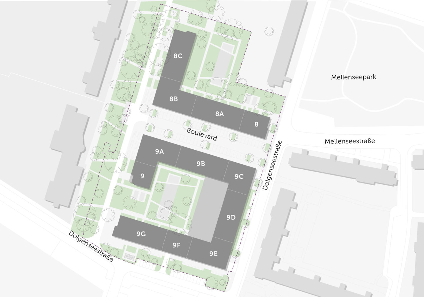 So ist das Dolgensee-Center geplant Lageplan vom Dolgensee-Center