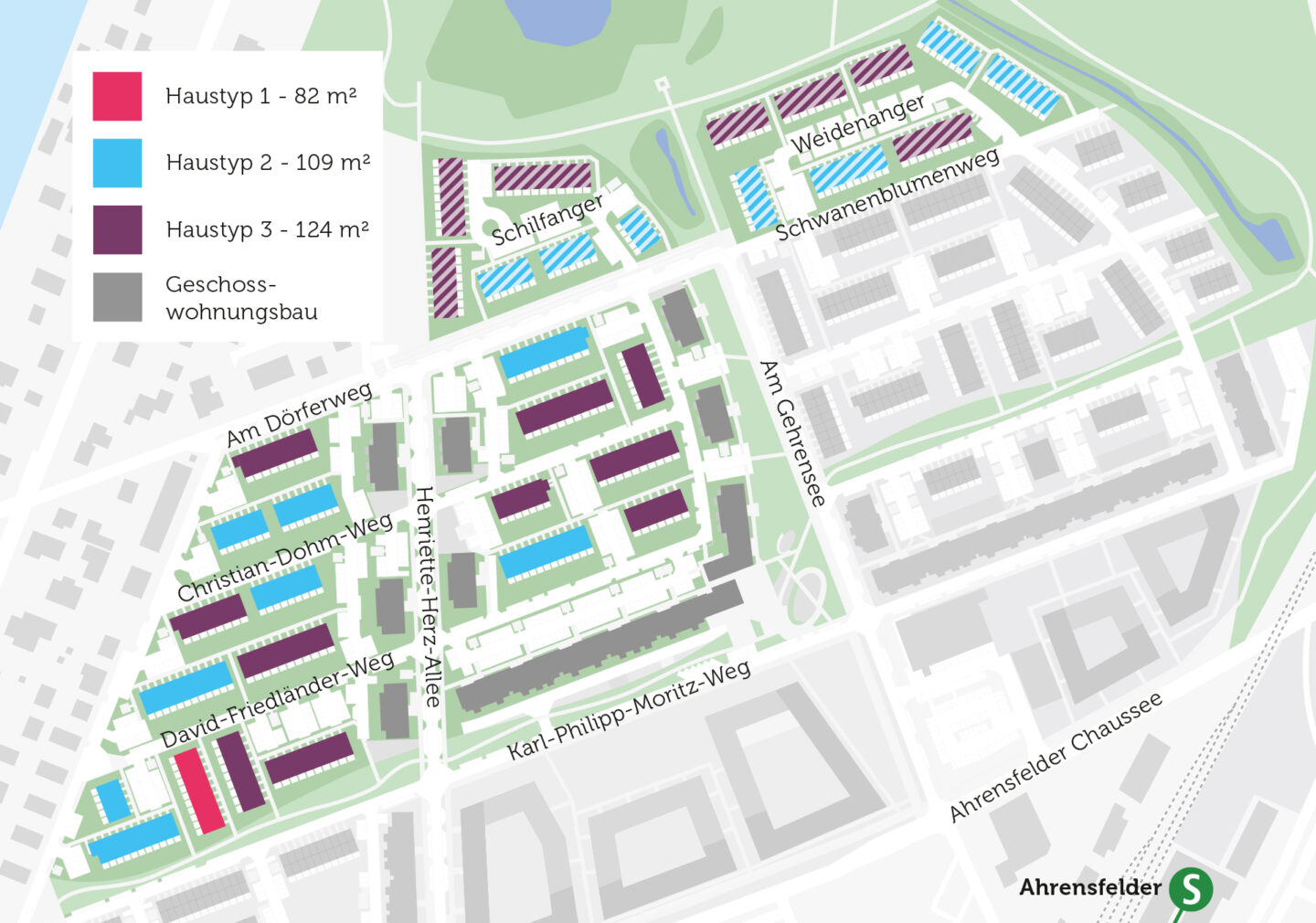 Lageplan Wohnsiedlung "Mein Falkenberg"