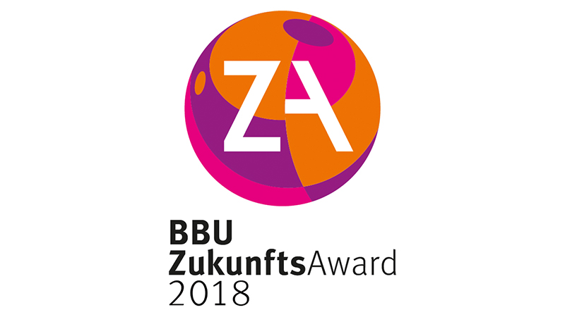 Das bunte Logo vom BBU Zukunftsaward.