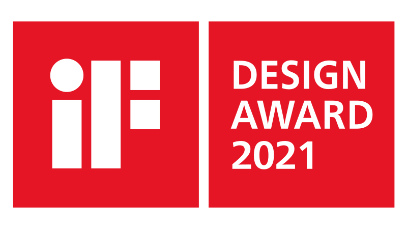 Das rote Logo des IF Design Awards.