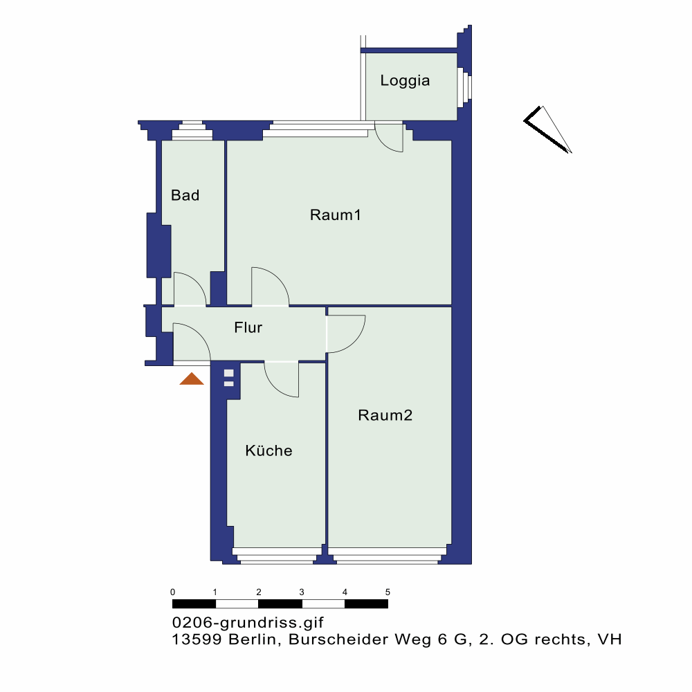 تصویر Helle 2-Zimmer-Wohnung mit Balkon und Tageslichtbad – WBS-Berechtigung (100 bis 140) erforderlich
