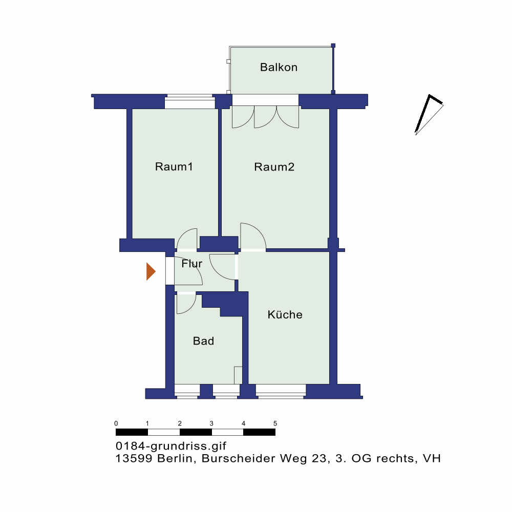 تصویر Helle 1,5-Zimmer-Wohnung mit Balkon und Tageslichtbad für Selbstrenovierer– WBS-Berechtigung bis 140