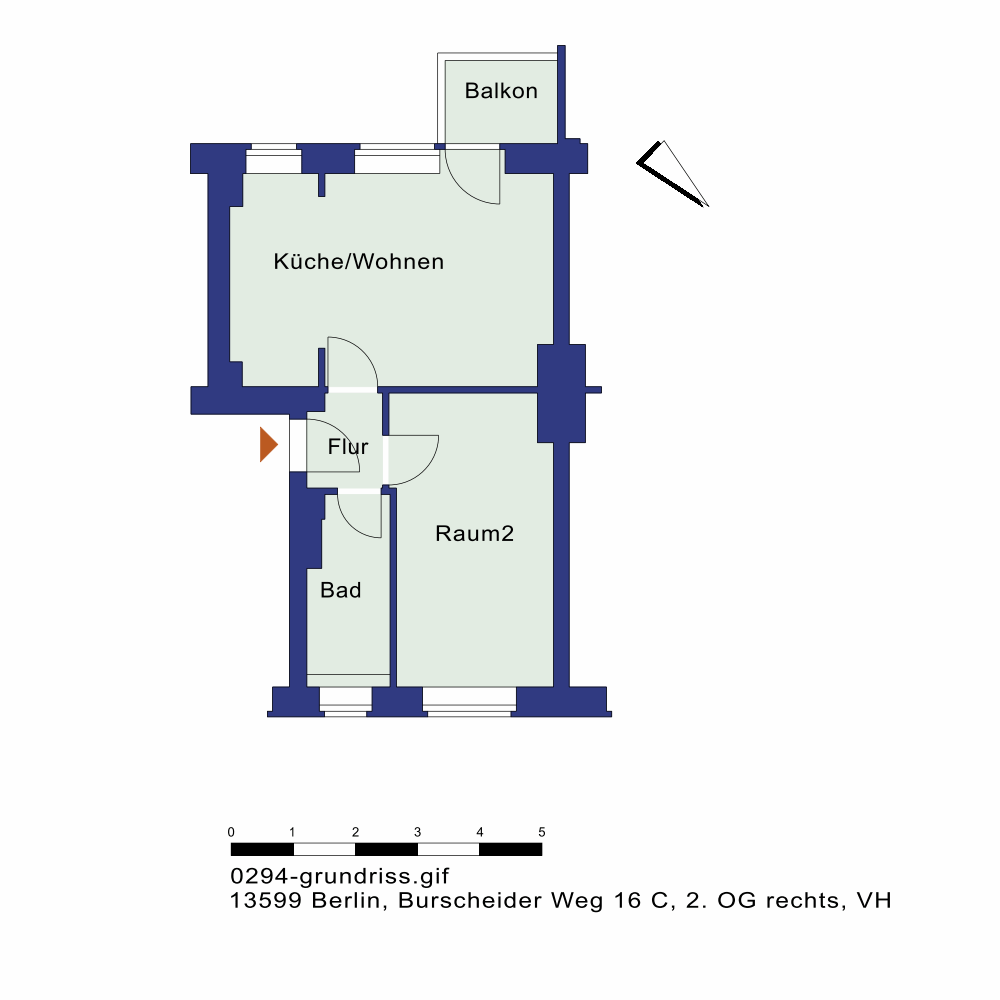 تصویر Helle 1-Zimmer-Wohnung mit Balkon und Tageslichtbad – provisionsfrei · Burscheider Weg 16C, 13599 Berlin
