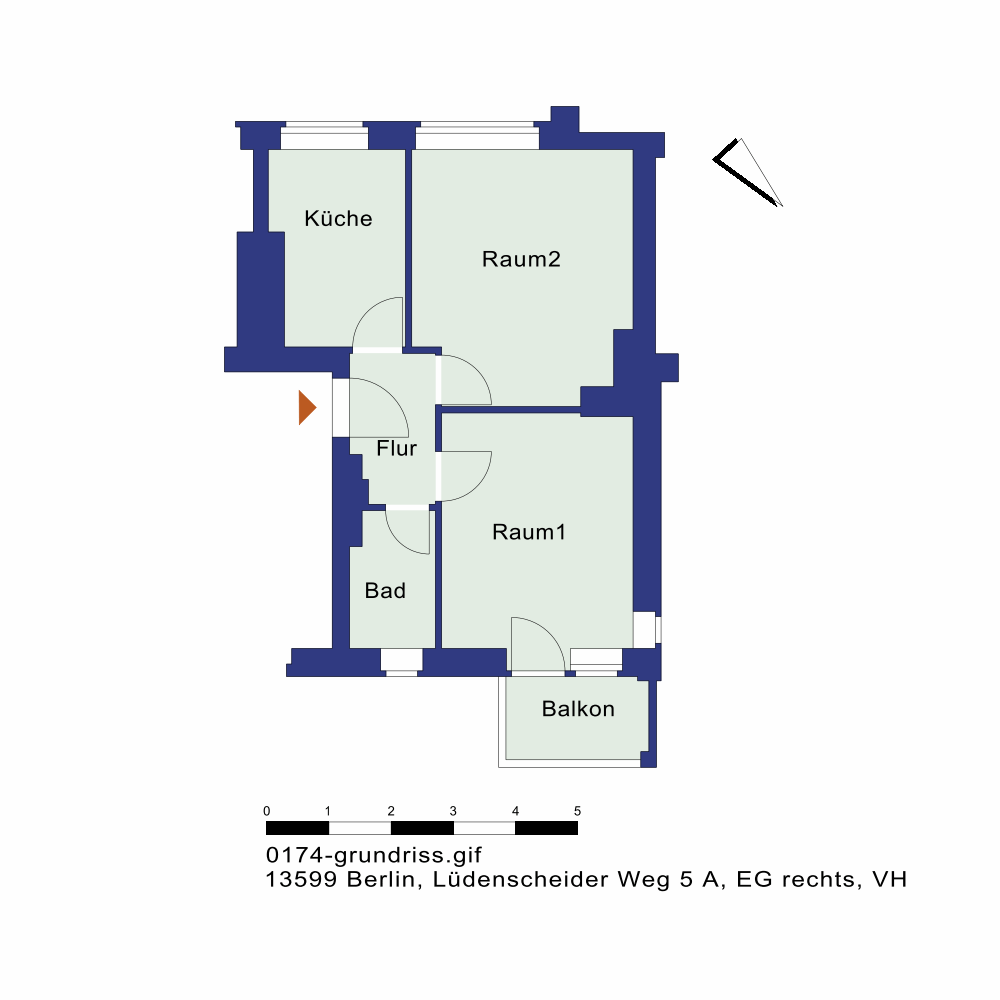 تصویر Helle 2-Zimmer-Wohnung mit Balkon und Tageslichtbad für Selbstrenovierer – provisionsfrei