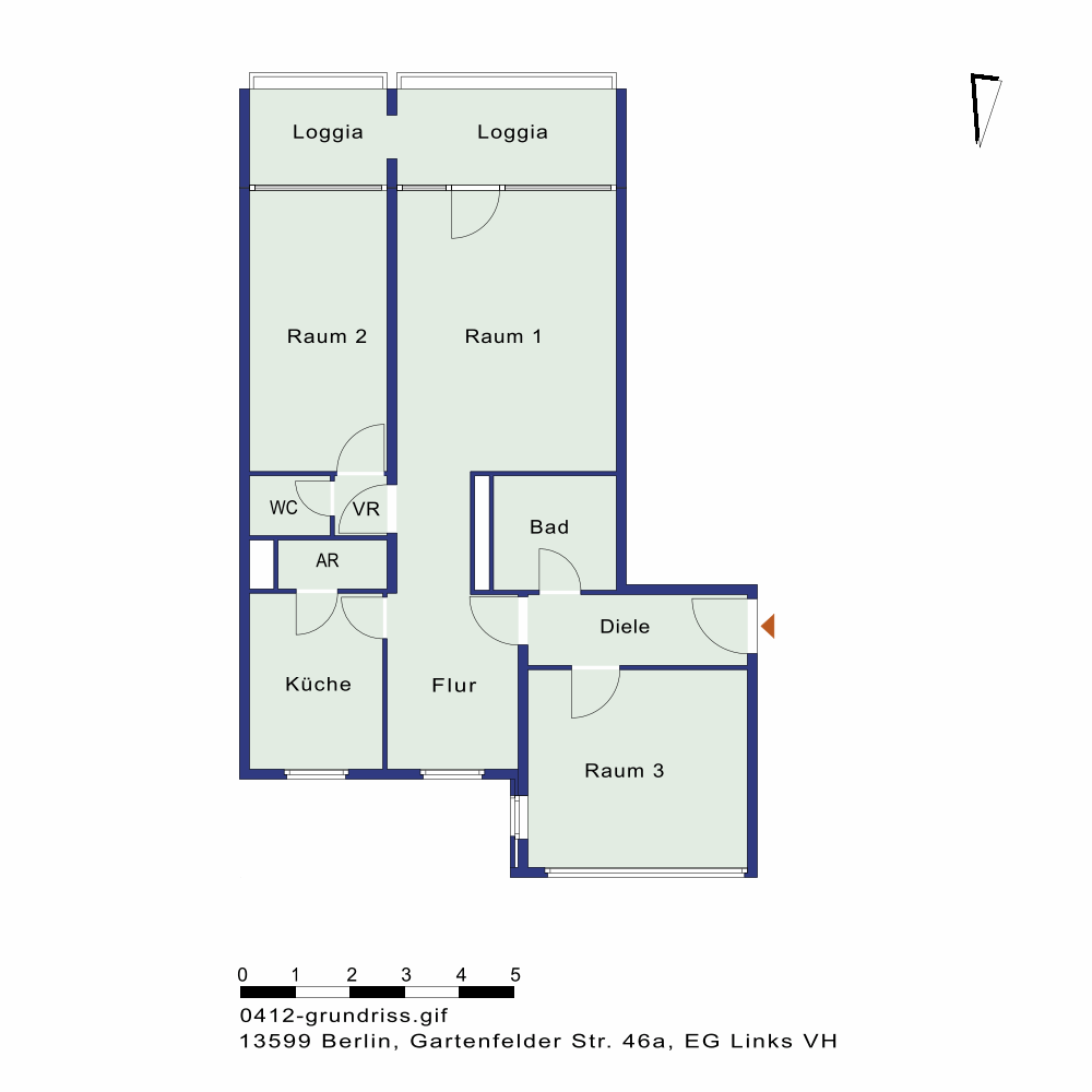 تصویر Helle 3-Z.-Wohnung mit Balkon u. Tageslichtbad für Selbstrenovierer – WBS-Berechtigung 100 bis 140