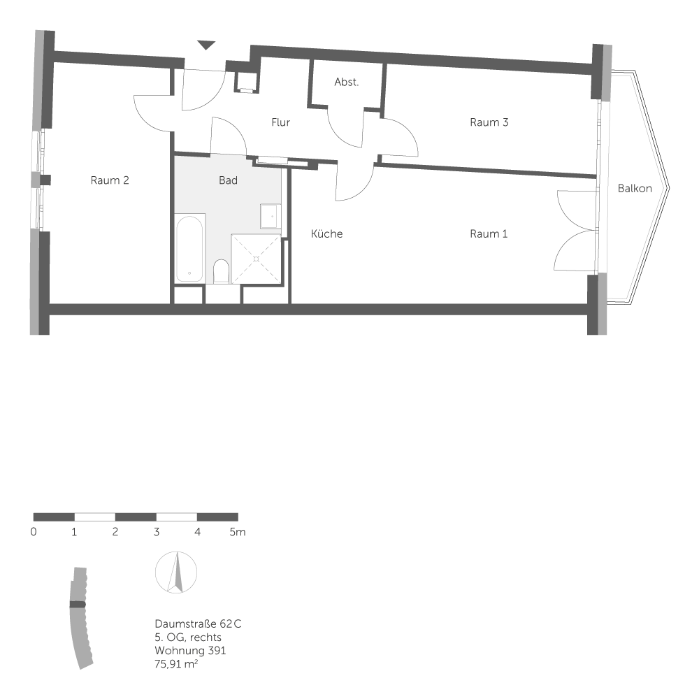 تصویر Neubauwohnung mit Fußbodenheizung und Balkon im Erstbezug / WBS erforderlich