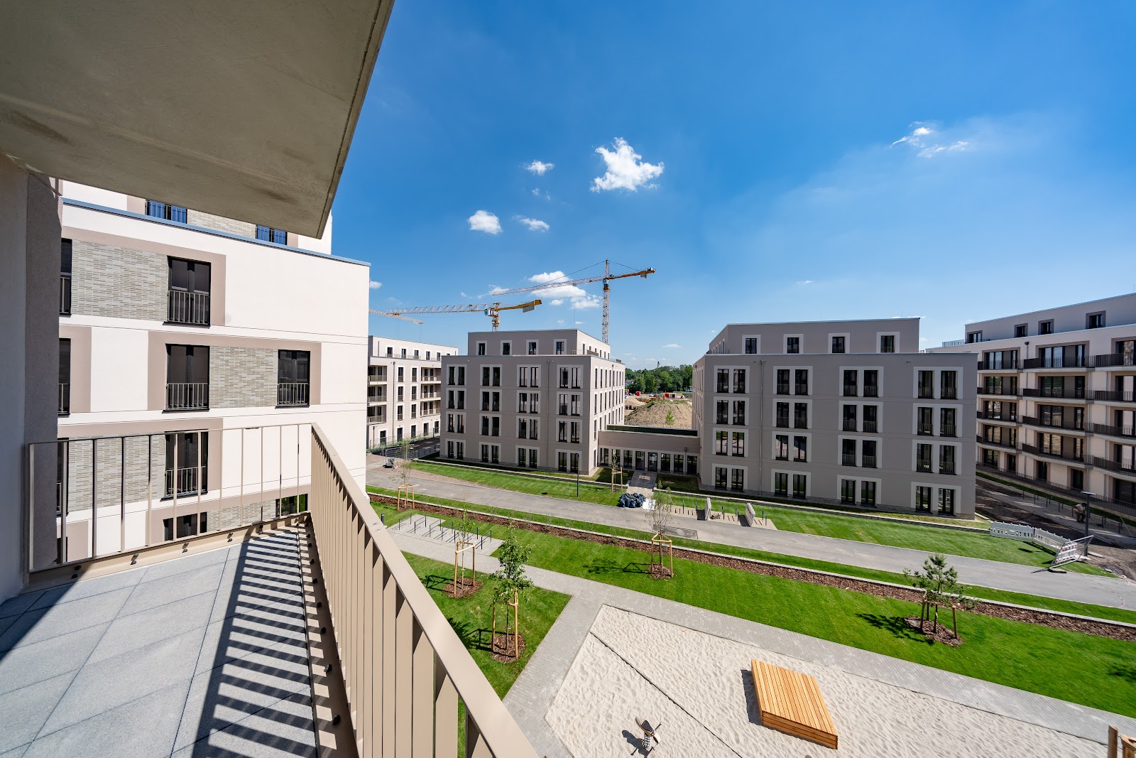 Blick vom Balkon