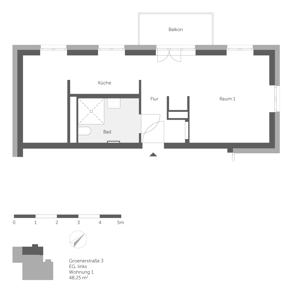 تصویر Singlewohnung frei