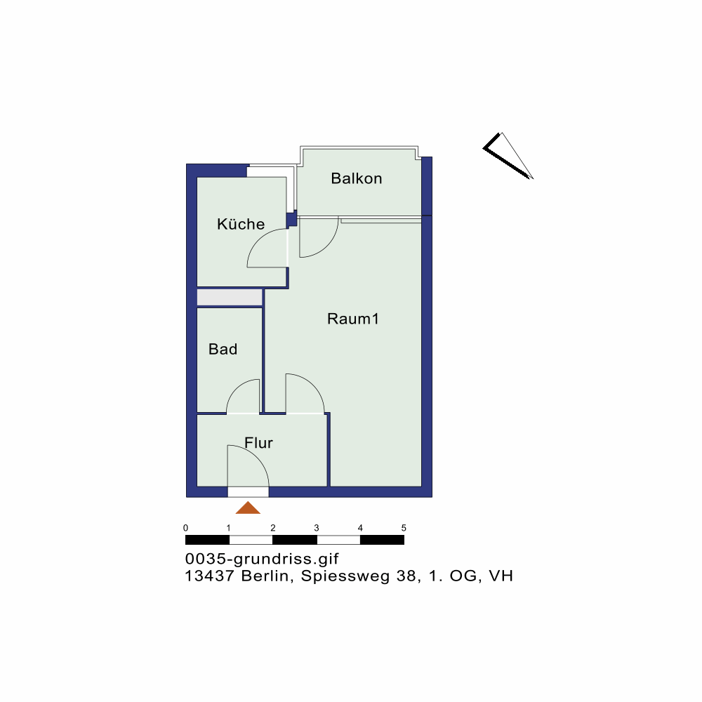 تصویر Seniorenwohnung 60+ mit Notwendigkeit eines Wohnberechtigungsscheins · Spießweg 38, 13437 Berlin