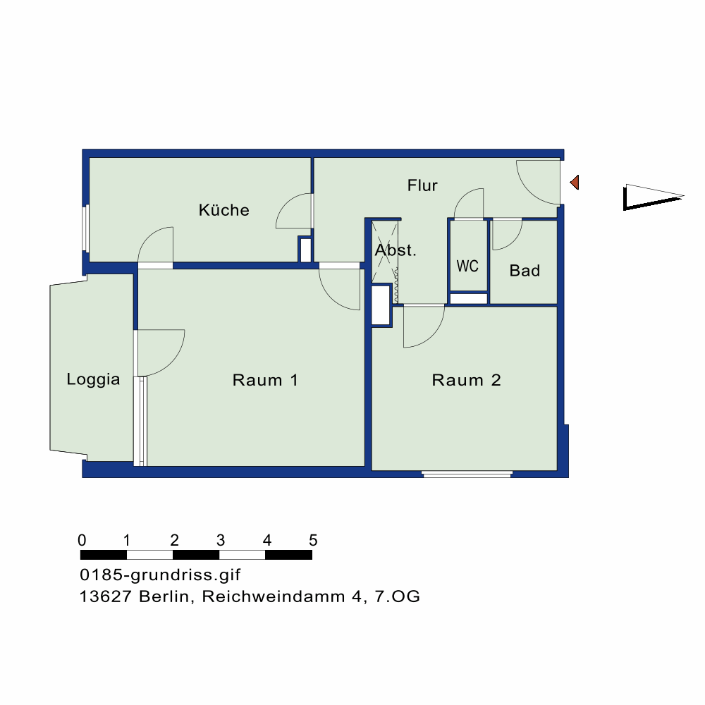 2-Zimmer-Wohnung mit Balkon – WBS erforderlich