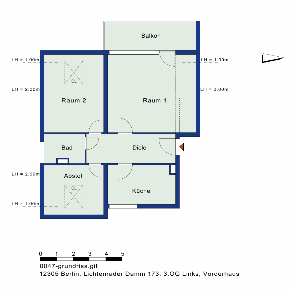 تصویر Helle Wohnung in oberster Etage – ohne Aufzug – WBS mit besonderen Wohnbedarf erforderlich