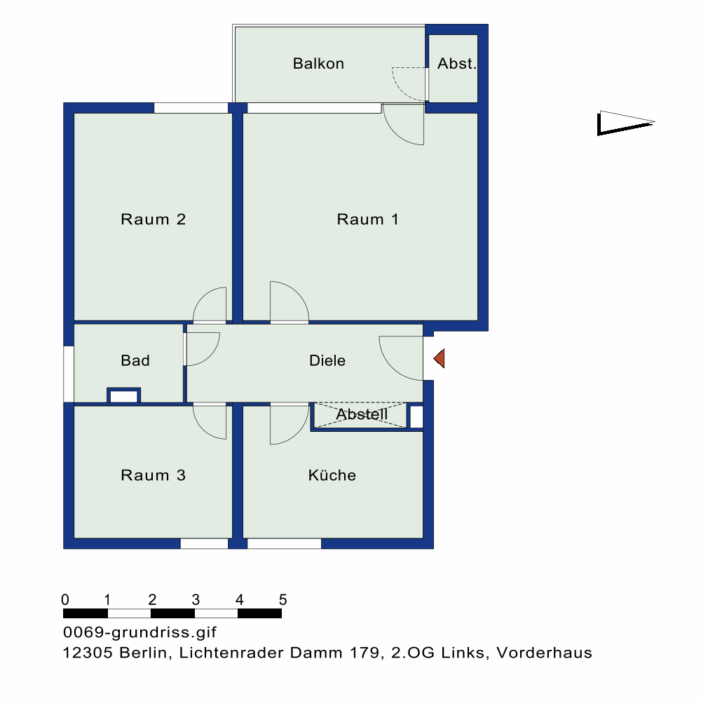 تصویر Großer Balkon – WBS mit besonderen Wohnbedarf erforderlich