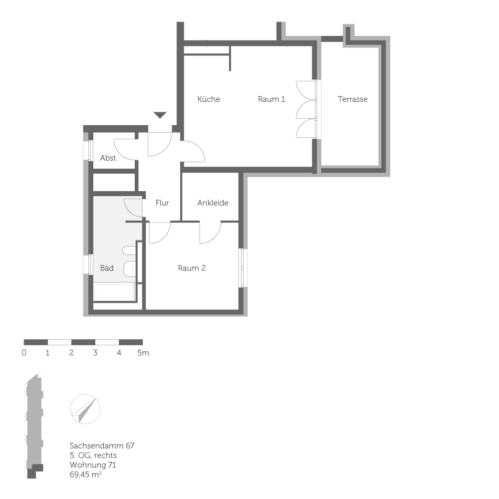 تصویر Schöner Neubau mit Dachterrasse sucht Nachmieter*in zum 16.11.2026