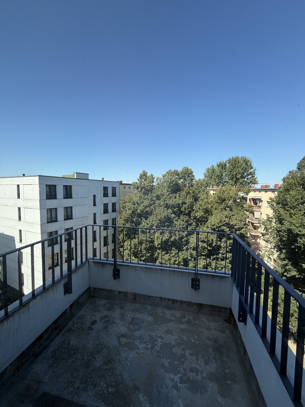 Blick vom Balkon