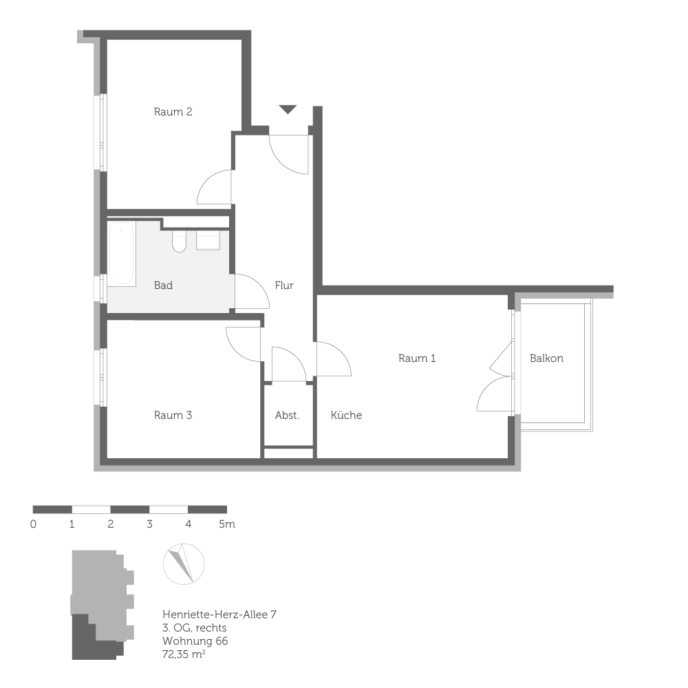 تصویر Schöne Neubauwohnung mit Balkon in Falkenberg neu zu vermieten – WBS erforderlich !