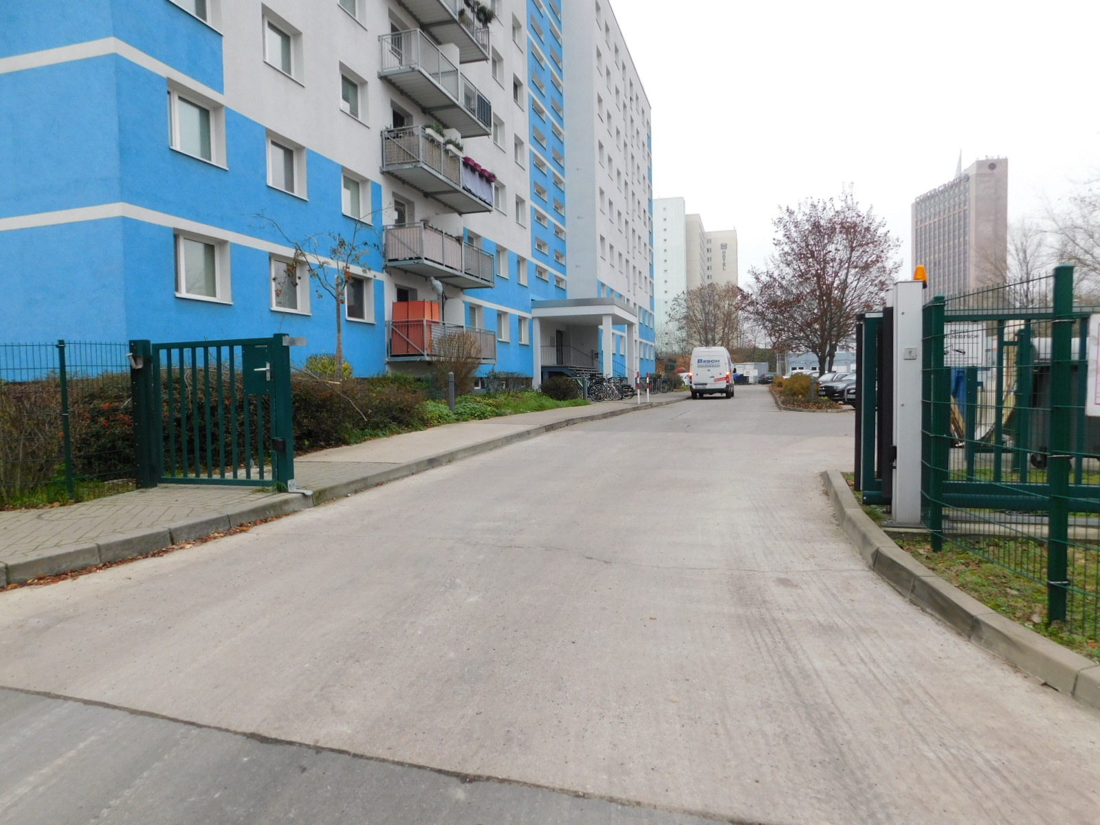 Parkplatz Zufahrt