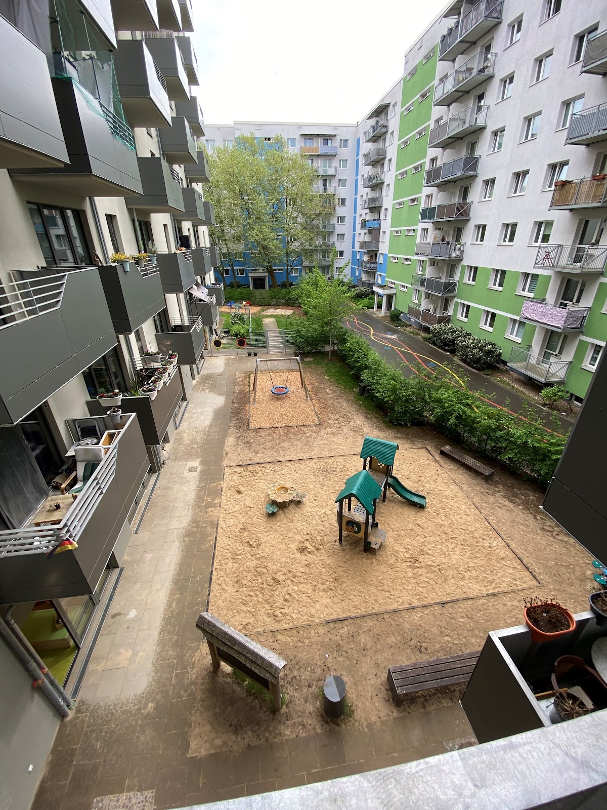 Ausblick vom Balkon