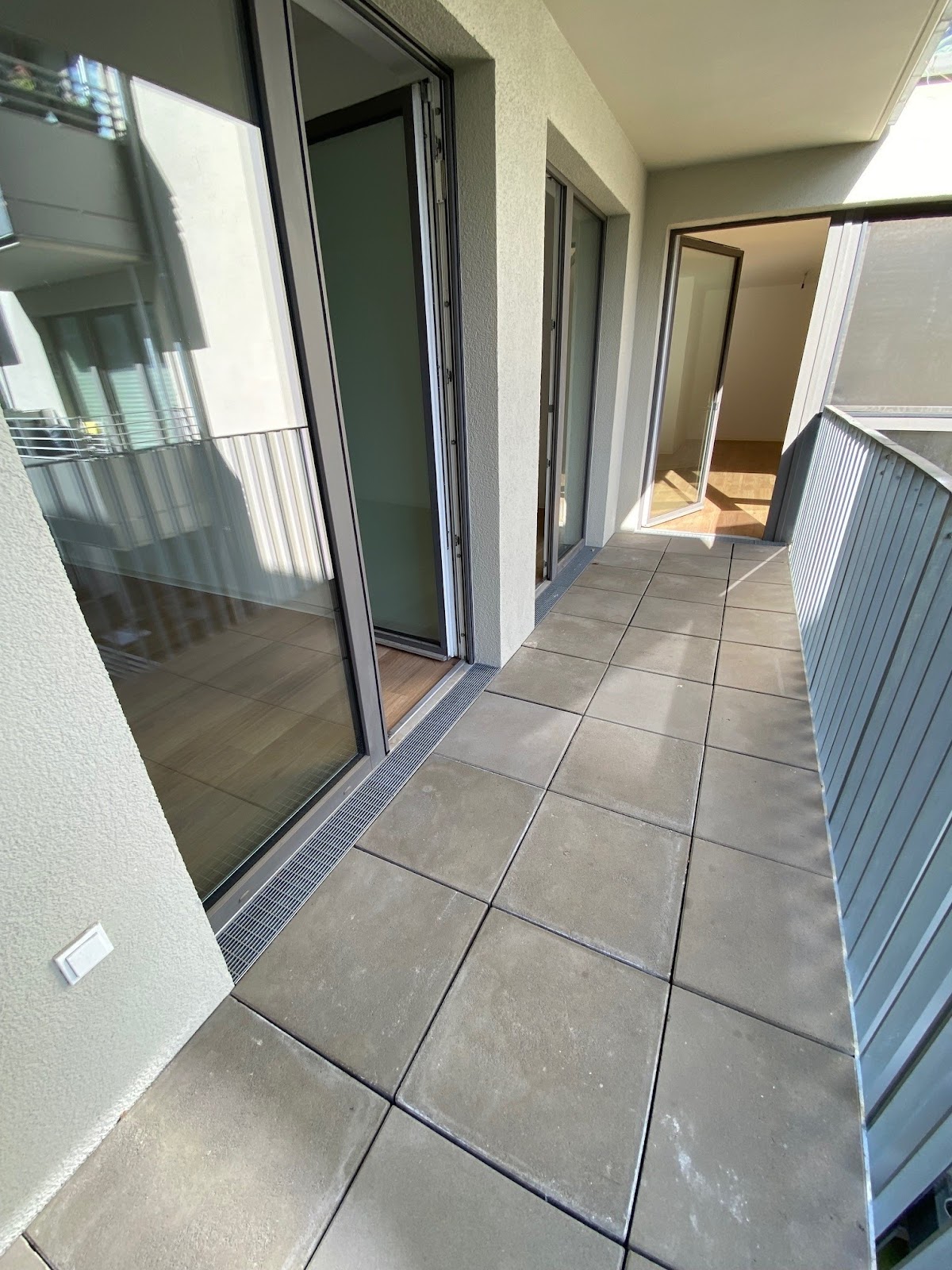 Balkon mit 3 Zugängen