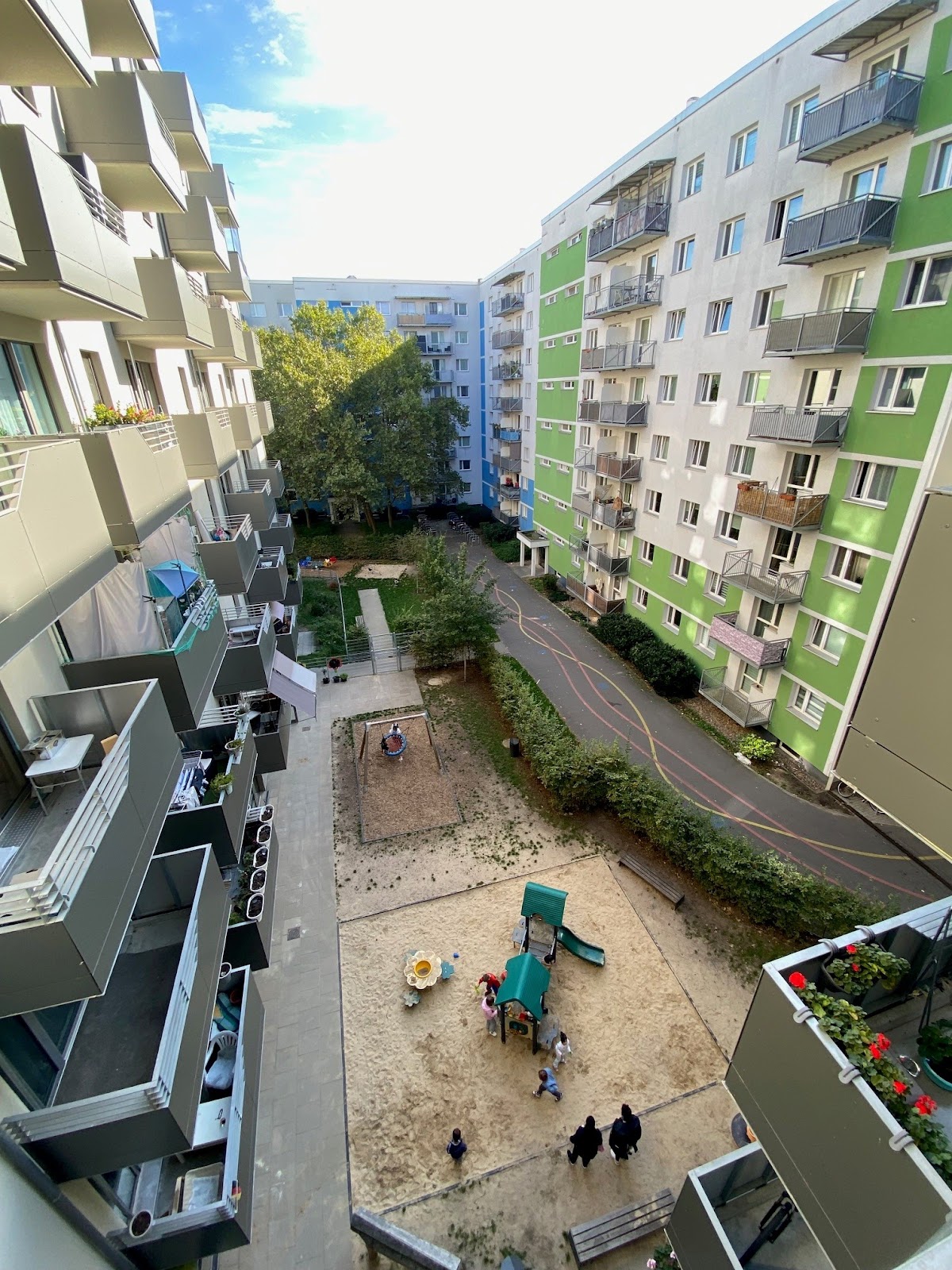 Ausblick vom Balkon