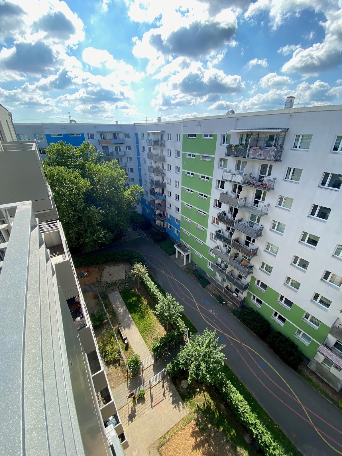 Ausblick vom Balkon