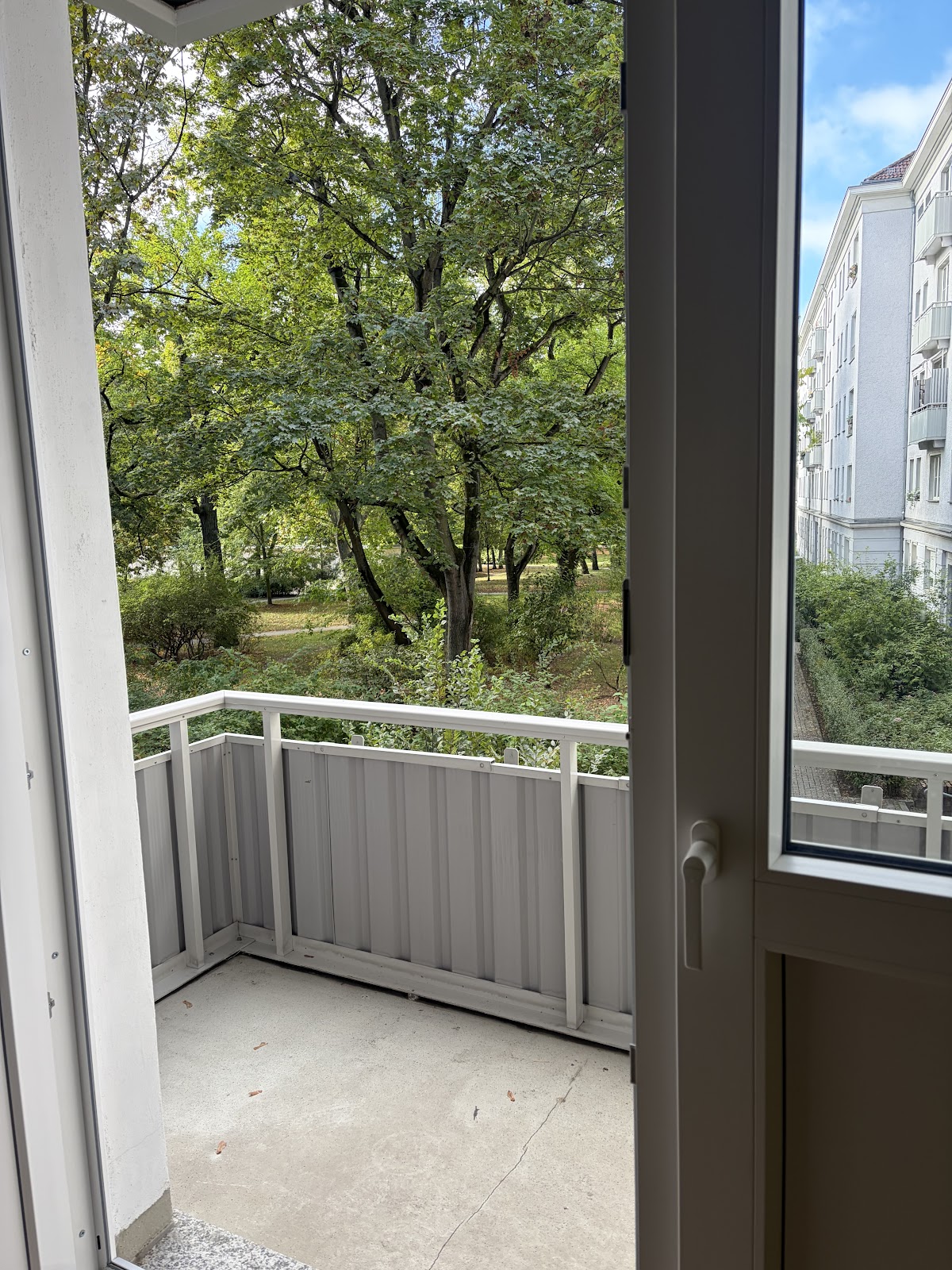 Blick vom Balkon