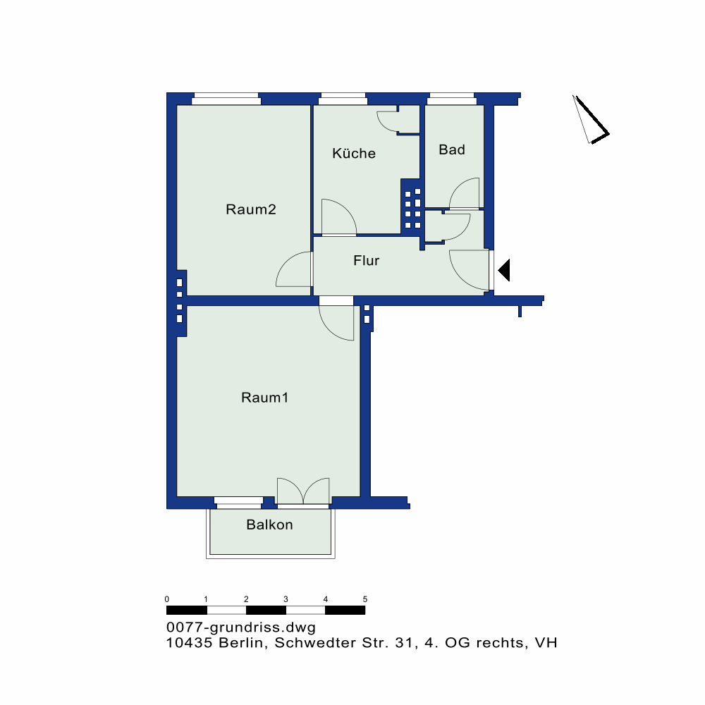 تصویر 2 Zimmerwohnung ab sofort! · Schwedter Str. 31, 10435 Berlin
