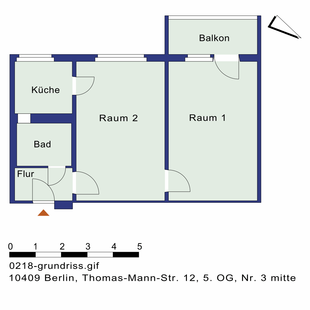 تصویر 2 Zimmer mit Durchgangszimmer… OHNE WBS…