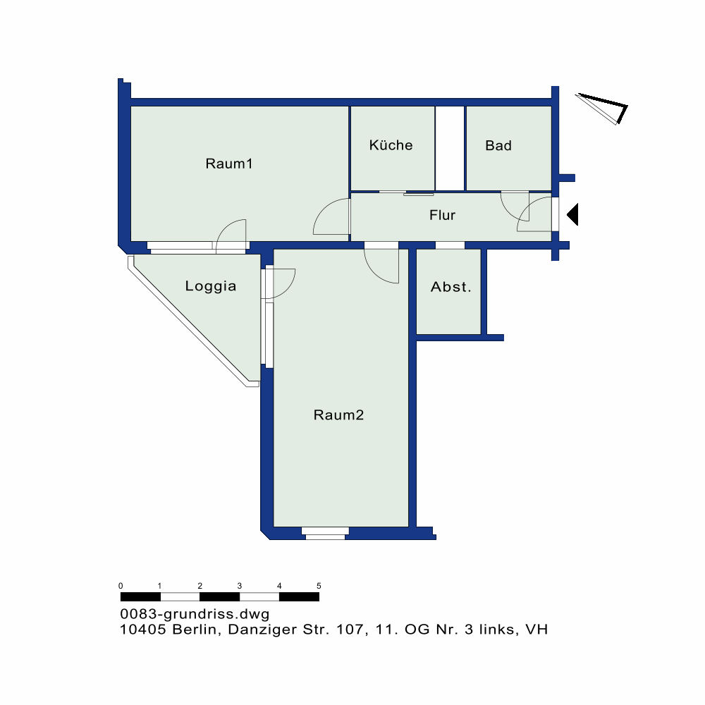 تصویر 2 Zimmerwohnung im Thälmannpark ab sofort!