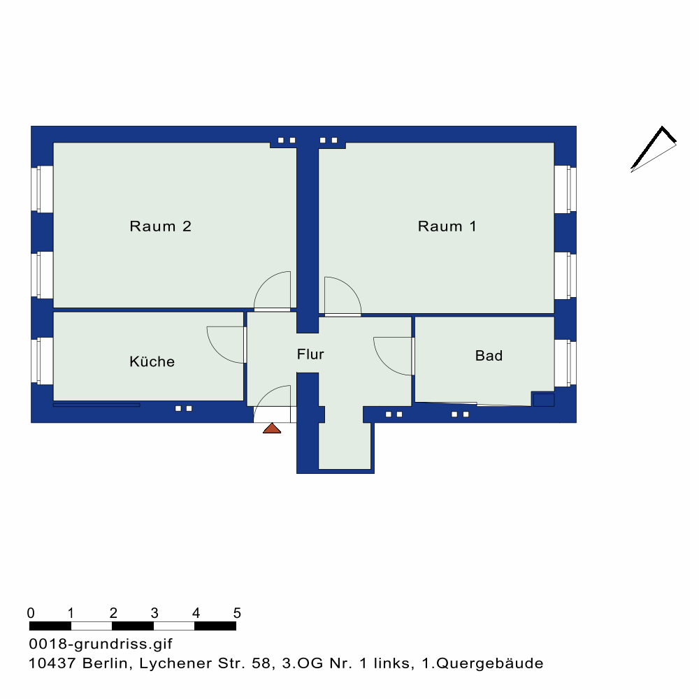 تصویر 2 Zimmer Altbau im Kiez…