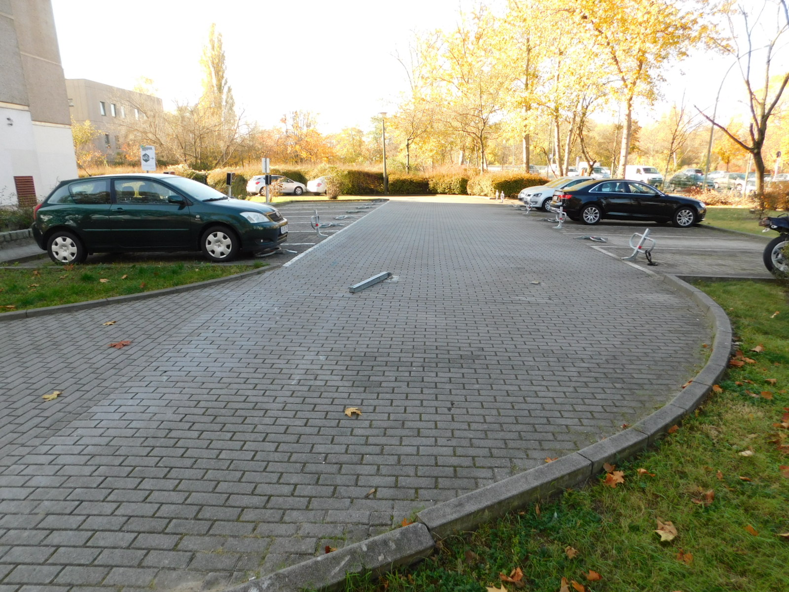 Parkpatz Zufahrt