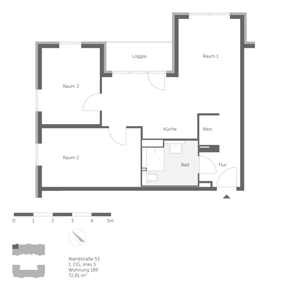 تصویر Neubauwohnung mit Fußbodenheizung im Erstbezug / WBS mit besonderen Wohnbedarf erforderlich