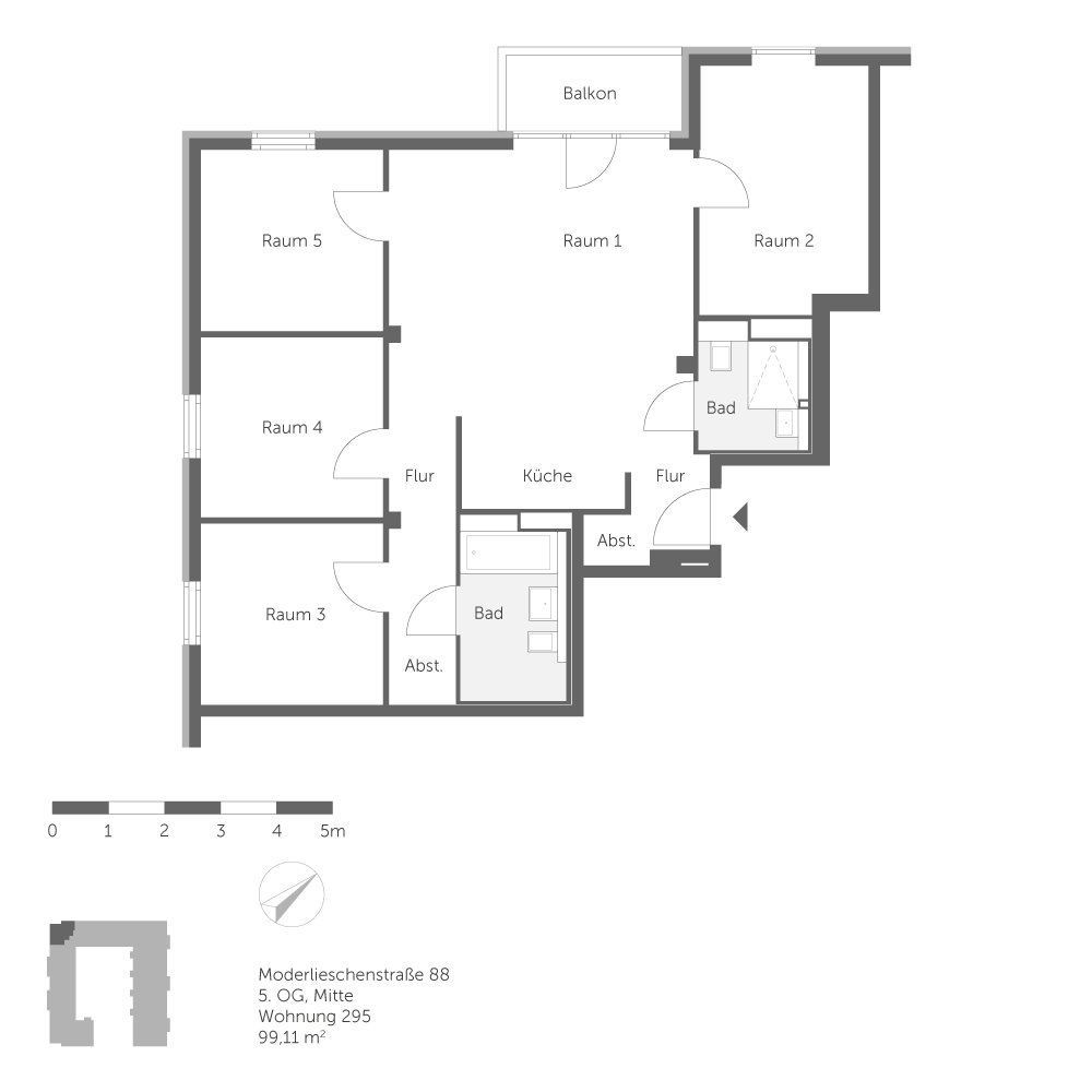 تصویر Helle 5-Z.-Wohnung mit Balkon – barrierefreie Objektgestaltung – provisionsfrei– nur mit WBS bis 220 · Moderlieschenstr. 88, 13599 Berlin