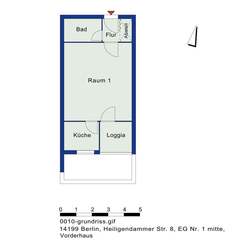 تصویر Singleapartment in Schmargendorf – vorfristig Nachmieter zum 01.11. gesucht