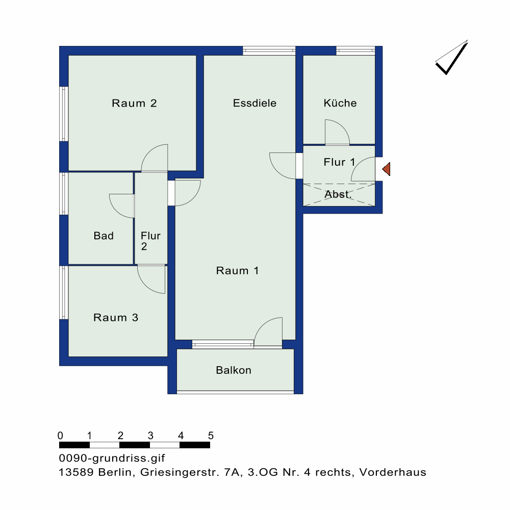 تصویر Familienwohnung frei · Griesingerstr. 7A, 13589 Berlin